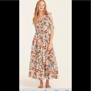 J. Crew One Shoulder Dress